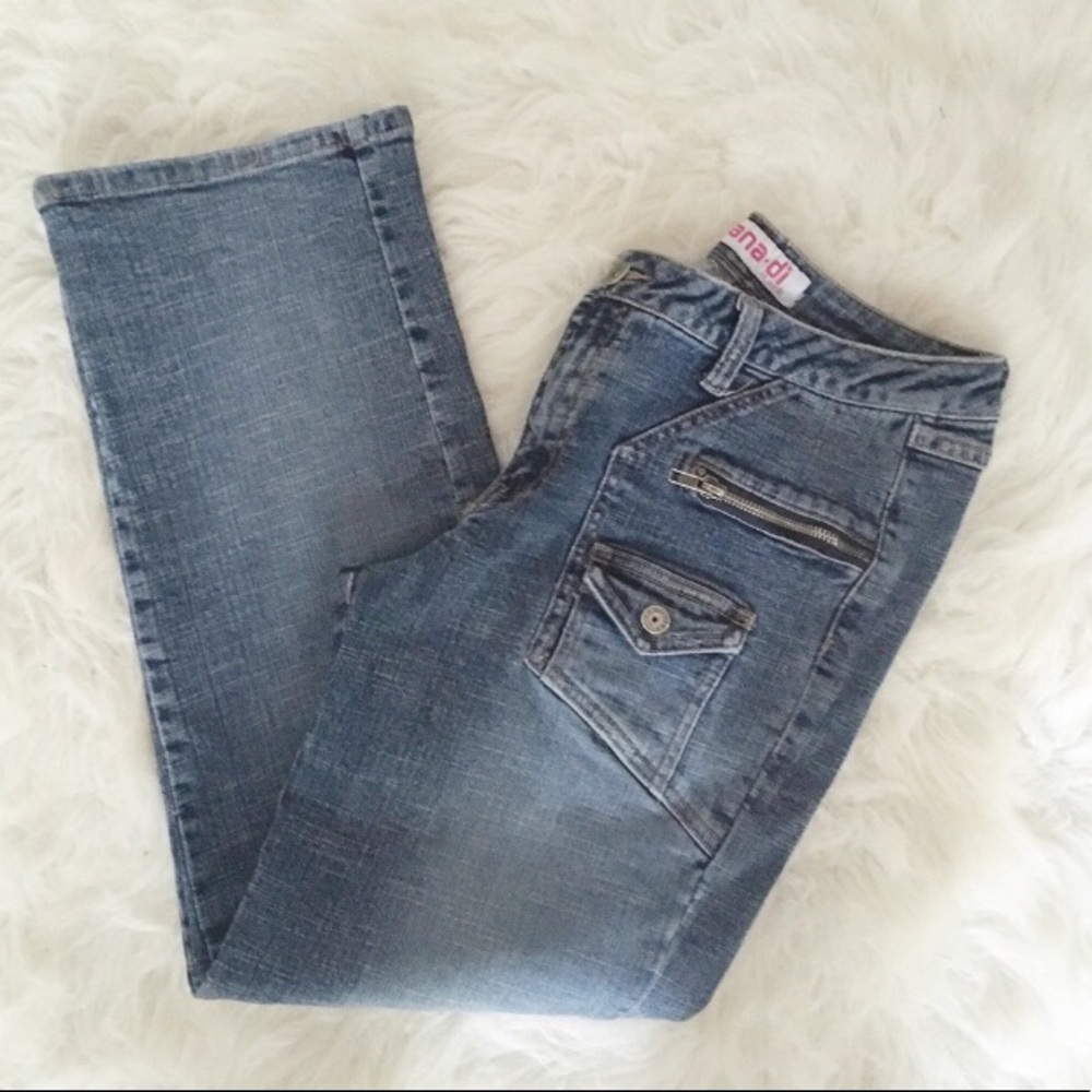 Y2K Zana Di Blue Jean Capris Size 11